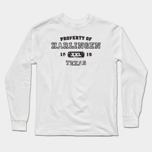 Property of Harlingen Texas Athletic Design Long Sleeve T-Shirt